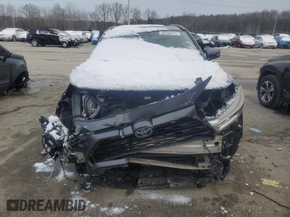 2020 Toyota RAV4 Hybrid XLE with VIN 2T3RWRFV0LW076881, listed as a Copart auction lot 45596675 with 212,397 mi miles and Salvage title. Bid and sale history available at DreamBid. Image 5.