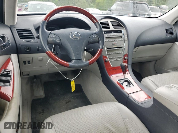 2009 Lexus ES 350 with VIN JTHBJ46G892298251, listed as a Copart auction lot 52192905 with 84,521 mi miles and Salvage Title. Bid and sale history available at carsss.com. Image 8.