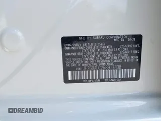 2024 Subaru Crosstrek Premium with VIN JF2GUADC2R8913808, listed as a IAAI auction lot 42171997 with 1,219 mi miles and . Bid and sale history available at DreamBid. Image 9.