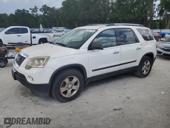 2010 GMC Acadia SL with VIN 1GKLRKED3AJ163879, listed as a Copart auction lot 60937735 with 166,166 mi miles and Clean title. Bid and sale history available at DreamBid. Image 1.