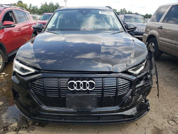 2021 Audi e-tron Prestige with VIN WA1VABGE0MB037313, listed as a Copart auction lot 60753503 with 33,074 mi miles. Bid and sale history available at carsss.com. Image 5.