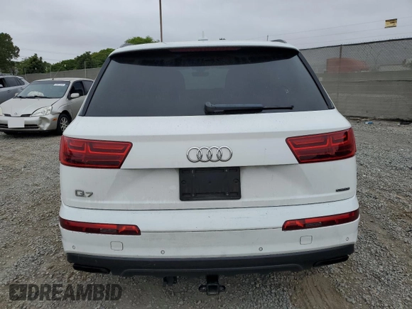 2019 Audi Q7 Premium Plus with VIN WA1LAAF70KD047717, listed as a Copart auction lot 59835635 with Not provided miles and Salvage title. Bid and sale history available at DreamBid. Image 6.