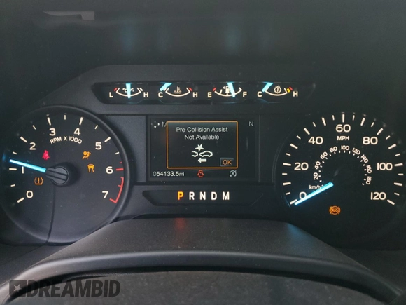 2019 Ford F-150 XL with VIN 1FTEW1EP1KKD58344, listed as a Copart auction lot 52981865 with 54,133 mi miles and Clean title. Bid and sale history available at DreamBid. Image 9.