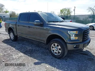 2017 Ford F-150 XL with VIN 1FTEW1EF2HKE47307, listed as a IAAI auction lot 41928346 with 50,337 mi miles. Bid and sale history available at carsss.com. Image 1.