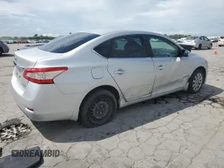 2014 Nissan Sentra S with VIN 3N1AB7AP2EL696554, listed as a Copart auction lot 54410195 with 93,406 mi miles and Salvage Title. Bid and sale history available at DreamBid. Image 3.