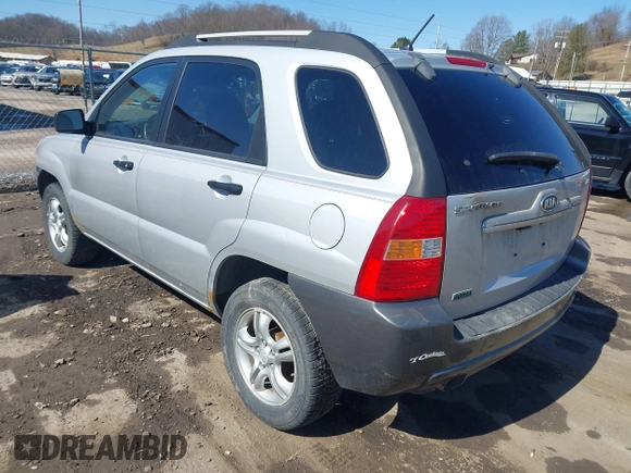 2008 Kia Sportage LX with VIN KNDJE723087539484, listed as a IAAI auction lot 41736029 with 145,824 mi miles and . Bid and sale history available at carsss.com. Image 3.