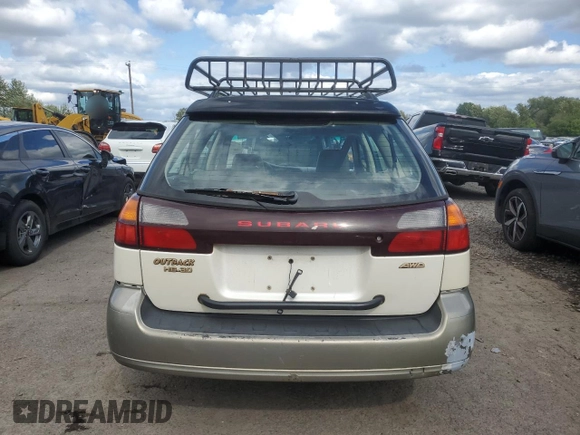 2001 Subaru Legacy Outback L.L. Bean with VIN 4S3BH806X17674976, listed as a Copart auction lot 57271465 with 266,096 mi miles and Salvage title. Bid and sale history available at DreamBid. Image 6.
