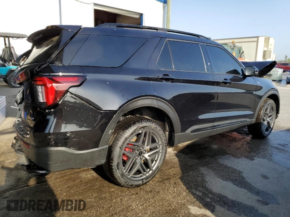2025 Ford Explorer ST-Line with VIN 1FMUK8KH4SGB39289, listed as a Copart auction lot 50254975 with 0 mi miles and Non Repairable. Bid and sale history available at carsss.com. Image 3.