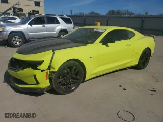 2019 Chevrolet Camaro 1LT with VIN 1G1FA1RS5K0156256, listed as a Copart auction lot 49217325 with 0 mi miles and Salvage Title. Bid and sale history available at carsss.com. Image 1.