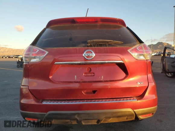 2016 Nissan Rogue SV with VIN KNMAT2MTXGP630315, listed as a Copart auction lot 44406575 with 99,976 mi miles and Salvage Title. Bid and sale history available at DreamBid. Image 6.
