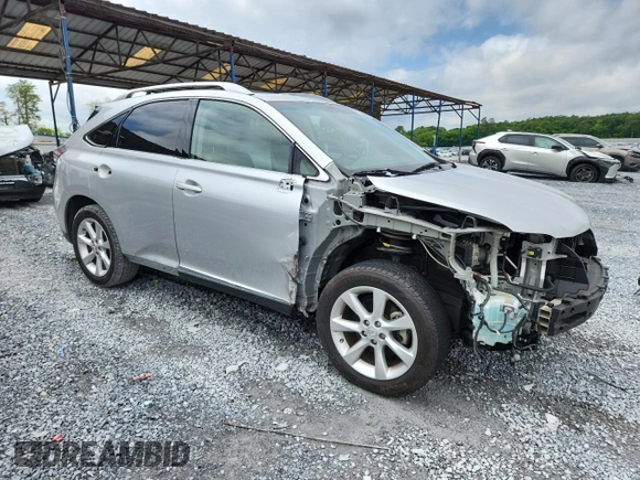 2010 Lexus RX 350 with VIN JTJZK1BA2A2407124, listed as a Copart auction lot 58036855 with 86,584 mi miles and Salvage title. Bid and sale history available at DreamBid. Image 4.
