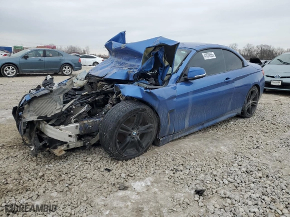 2016 BMW 4 Series 428i xDrive with VIN WBA3T1C53GP821786, listed as a Copart auction lot 41824555 with 0 mi miles and Salvage Title. Bid and sale history available at carsss.com. Image 1.