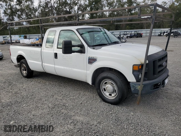 2008 Ford Super Duty F-250 SRW XL with VIN 1FTSX20R48EC09657, listed as a Copart auction lot 89409565 with 0 mi miles and Clean Title. Bid and sale history available at carsss.com. Image 4.