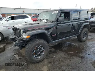 2023 Jeep Wrangler Rubicon with VIN 1C4HJXFG2PW577195, listed as a Copart auction lot 45184475 with 50,663 mi miles and Salvage Title. Bid and sale history available at DreamBid. Image 1.
