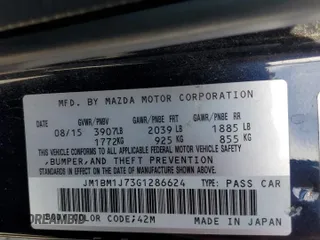 2016 Mazda 3 i Sport with VIN JM1BM1J73G1286624, listed as a Copart auction lot 44463245 with 120,780 mi miles and Salvage Title. Bid and sale history available at DreamBid. Image 12.