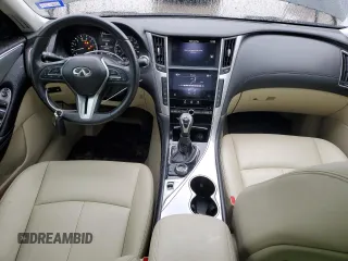 2020 Infiniti Q50 Pure with VIN JN1EV7AP8LM200815, listed as a Copart auction lot 87934935 with 76,493 mi miles and Salvage title. Bid and sale history available at DreamBid. Image 8.