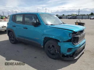 2020 Jeep Renegade Sport with VIN ZACNJAAB7LPL79566, listed as a Copart auction lot 57182895 with 34,599 mi miles and Salvage title. Bid and sale history available at DreamBid. Image 4.