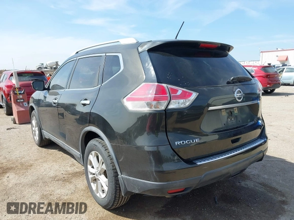 2016 Nissan Rogue SV with VIN KNMAT2MT9GP656436, listed as a IAAI auction lot 41902170 with 117,873 mi miles and . Bid and sale history available at carsss.com. Image 3.