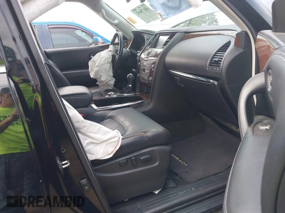 2020 Nissan Armada SL with VIN JN8AY2NC4L9621029, listed as a IAAI auction lot 40178692 with 80,867 mi miles. Bid and sale history available at carsss.com. Image 5.