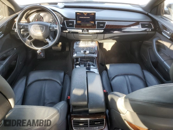 2017 Audi A8 with VIN WAU44AFD9HN011290, listed as a Copart auction lot 45594565 with 59,720 mi miles and Salvage Title. Bid and sale history available at DreamBid. Image 8.