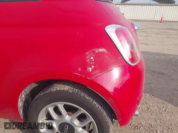 2015 FIAT 500 Pop with VIN 3C3CFFAR5FT623853, listed as a IAAI auction lot 42746661 with 97,217 mi miles and . Bid and sale history available at DreamBid. Image 6.