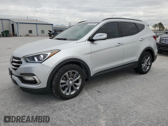 2017 Hyundai Santa Fe 2.0T with VIN 5XYZUDLA3HG413463, listed as a Copart auction lot 50552885 with 195,657 mi miles and Clean title. Bid and sale history available at DreamBid. Image 1.