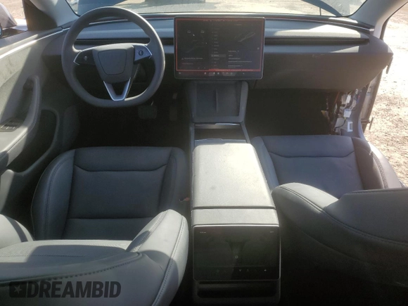 2025 Tesla Model 3 Long Range with VIN 5YJ3E1EA4SF978477, listed as a Copart auction lot 58525905 with 1,531 mi miles and Salvage title. Bid and sale history available at DreamBid. Image 8.