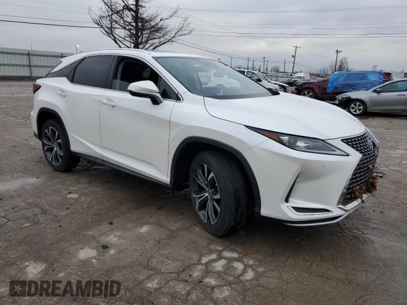 2022 Lexus RX 350 with VIN 2T2HZMDA3NC362383, listed as a Copart auction lot 45085255 with 43,905 mi miles and Salvage Title. Bid and sale history available at DreamBid. Image 4.