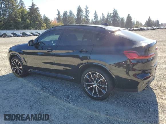 2021 BMW X4 M40i с VIN 5UX2V5C01M9F24036, выставлен на аукционе Copart как лот 74834364 с пробегом 38 185 миль миль и Списание • Salvage title. История ставок и продаж доступна на DreamBid. Изображение 2.
