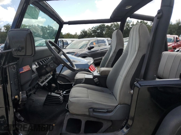 1995 Jeep Wrangler with VIN 1J4FY29SXSP230216, listed as a Copart auction lot 77257834 with 144,217 mi miles and Salvage Title. Bid and sale history available at carsss.com. Image 7.