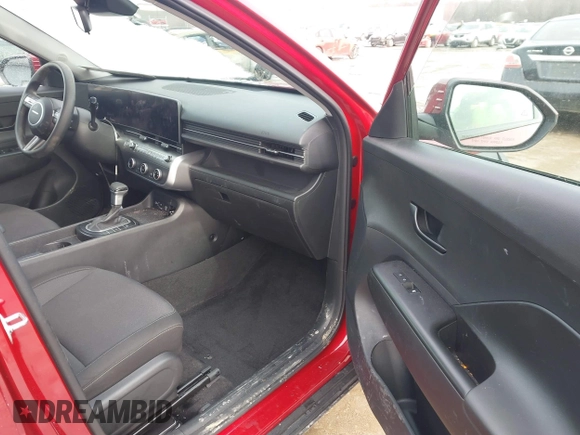 2024 Hyundai Kona SE with VIN KM8HACAB5RU127667, listed as a IAAI auction lot 41575437 with 12,654 mi miles and . Bid and sale history available at DreamBid. Image 5.