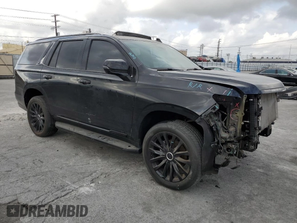 2023 Cadillac Escalade 4WD Premium Luxury with VIN 1GYS4BKL5PR388049, listed as a Copart auction lot 54626395 with 28,152 mi miles and Salvage title. Bid and sale history available at DreamBid. Image 4.