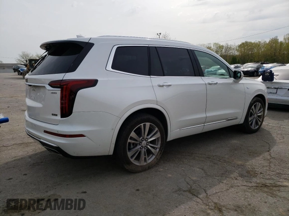 2024 Cadillac XT6 FWD Premium Luxury with VIN 1GYKPCRS4RZ702383, listed as a Copart auction lot 53346745 with 43,339 mi miles and Salvage title. Bid and sale history available at DreamBid. Image 3.
