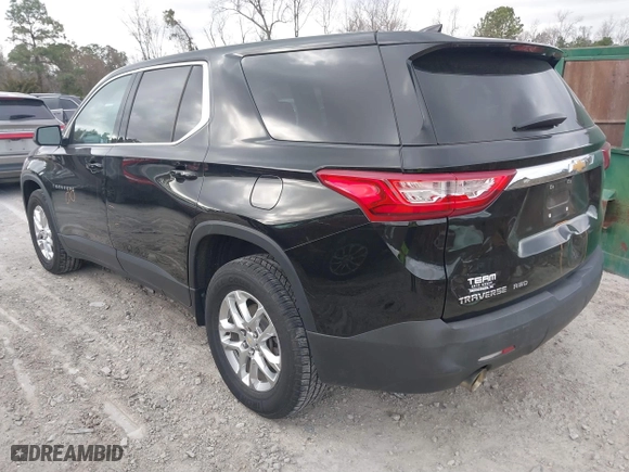 2021 Chevrolet Traverse LS with VIN 1GNEVFKW9MJ178623, listed as a IAAI auction lot 41710477 with 58,625 mi miles. Bid and sale history available at carsss.com. Image 3.