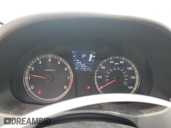 2013 Hyundai Accent GL with VIN KMHCT5AE0DU120967, listed as a Copart auction lot 51715835 with 77,517 mi miles and Salvage Title. Bid and sale history available at carsss.com. Image 9.