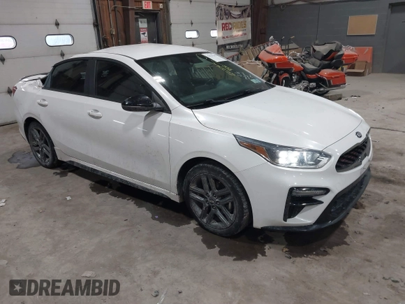 2021 Kia Forte GT-Line with VIN 3KPF34AD1ME280759, listed as a IAAI auction lot 41631235 with 60,236 mi miles and . Bid and sale history available at carsss.com. Image 1.