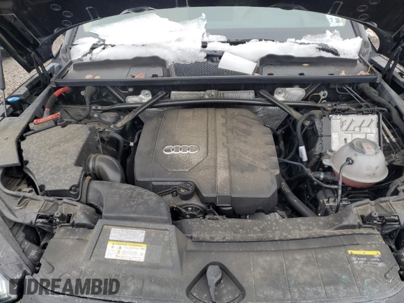 2021 Audi Q5 Prestige with VIN WA1CAAFY6M2114148, listed as a Copart auction lot 44879675 with 45,159 mi miles and Salvage Title. Bid and sale history available at carsss.com. Image 12.