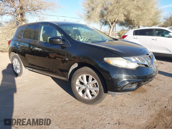 2013 Nissan Murano SL with VIN JN8AZ1MU1DW201782, listed as a IAAI auction lot 41653993 with 134,976 mi miles. Bid and sale history available at carsss.com. Image 1.