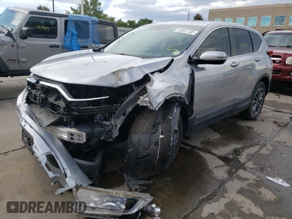 2020 Honda CR-V EX-L with VIN 2HKRW2H83LH697635, listed as a Copart auction lot 53041732 with 20,475 mi miles. Bid and sale history available at carsss.com. Image 2.