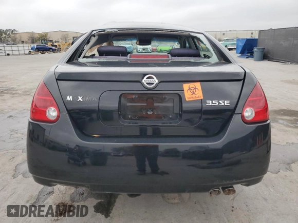 2005 Nissan Maxima 3.5 SL with VIN 1N4BA41E35C844505, listed as a Copart auction lot 45863375 with 0 mi miles and Non Repairable. Bid and sale history available at carsss.com. Image 6.