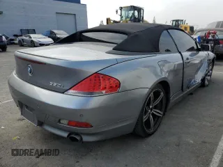 2006 BMW 6 Series 650Ci with VIN WBAEK13476CN79173, listed as a Copart auction lot 82425374 with 117,942 mi miles and Salvage Title. Bid and sale history available at carsss.com. Image 3.