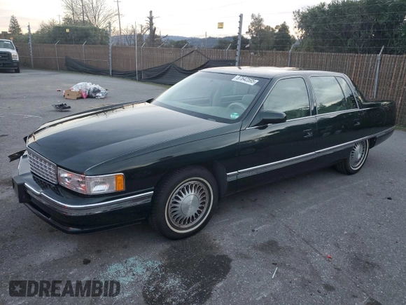 1995 Cadillac DeVille z VIN 1G6KD52B0SU252838, wystawiony jako Copart lot #87642595 z przebiegiem 72 847 mil mil oraz Szkoda całkowita • Salvage title. Historia ofert i sprzedaży dostępna na DreamBid. Obrazek 1.