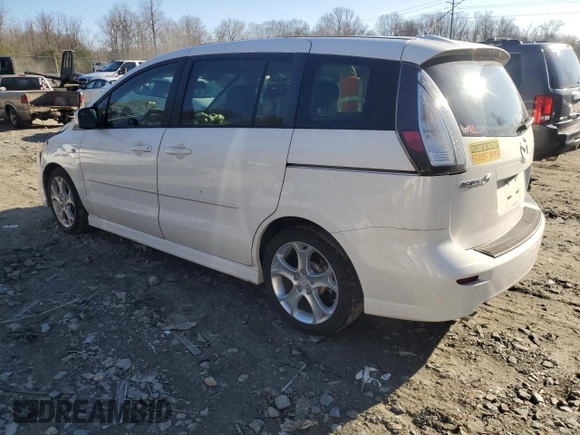 2008 Mazda 5 Sport with VIN JM1CR293080318627, listed as a Copart auction lot 44079855 with 55,895 mi miles and Salvage Title. Bid and sale history available at carsss.com. Image 2.