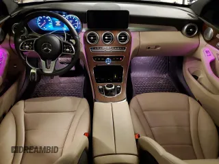 2021 Mercedes-Benz C 300 with VIN W1KWF8EB9MR642810, listed as a Copart auction lot 43569315 with 30,403 mi miles and Salvage title. Bid and sale history available at DreamBid. Image 8.