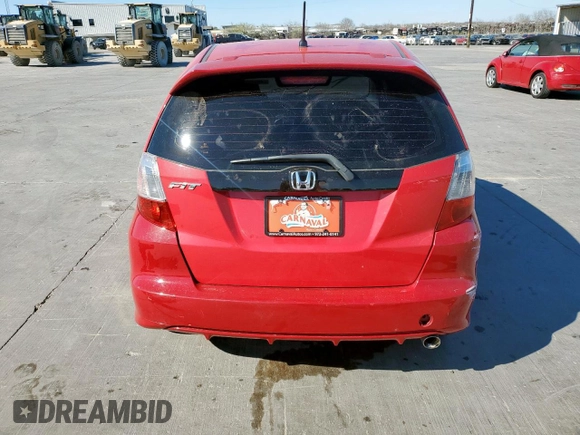 2012 Honda Fit Sport with VIN JHMGE8H50CC008910, listed as a Copart auction lot 49930585 with 132,876 mi miles and Salvage Title. Bid and sale history available at carsss.com. Image 6.