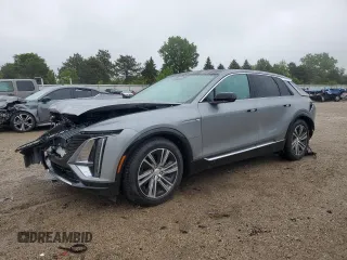 2024 Cadillac LYRIQ Luxury z VIN 1GYKPPRL2RZ109539, wystawiony jako Copart lot #57635905 z przebiegiem 30 340 mil mil oraz Szkoda całkowita • Salvage title. Historia ofert i sprzedaży dostępna na DreamBid. Obrazek 1.
