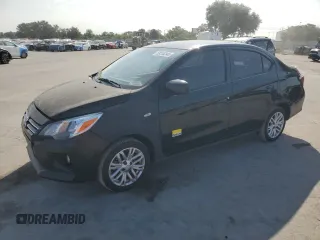 2024 Mitsubishi Mirage ES with VIN ML32FUFJXRHF03523, listed as a Copart auction lot 58254345 with 19,828 mi miles and Non repairable. Bid and sale history available at DreamBid. Image 1.