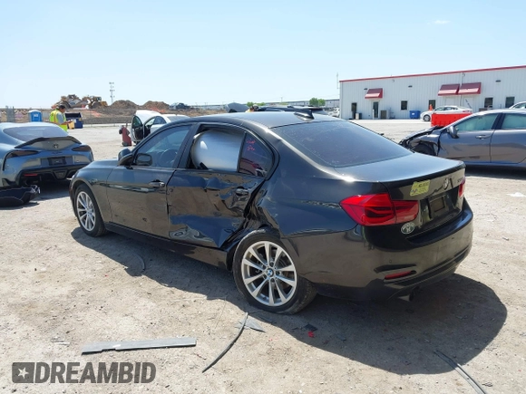 2017 BMW 3 Series 320i with VIN WBA8E1G53HNU13716, listed as a IAAI auction lot 42020354 with 59,308 mi miles. Bid and sale history available at carsss.com. Image 3.