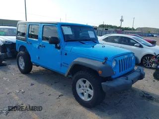2017 Jeep Wrangler Unlimited Sport with VIN 1C4BJWDG2HL635831, listed as a IAAI auction lot 42172316 with 95,510 mi miles and . Bid and sale history available at DreamBid. Image 1.