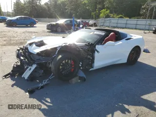 2019 Chevrolet Corvette Z51 1LT z VIN 1G1YH2D79K5123924, wystawiony jako Copart lot #54783395 z przebiegiem Nie podano mil oraz Szkoda całkowita • Salvage title. Historia ofert i sprzedaży dostępna na DreamBid. Obrazek 1.